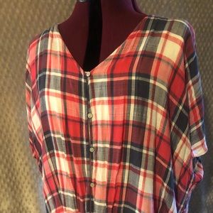Plaid button down (item#4)